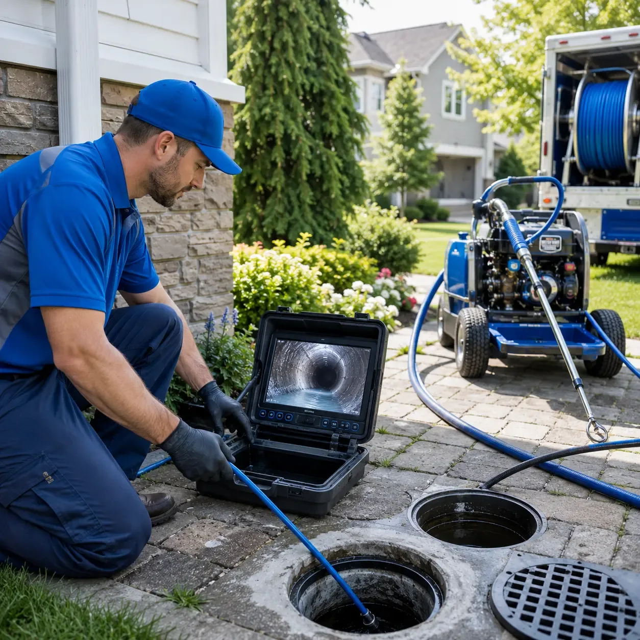 Outdoor drain cleaning professionals serving Tyler Hill, PA