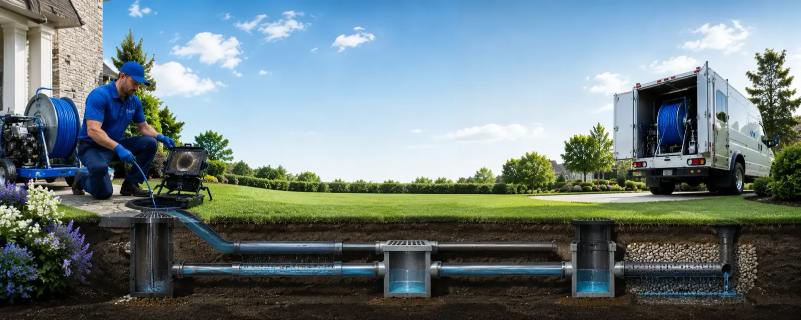 Outdoor drain cleaning information for Tyler Hill, PA